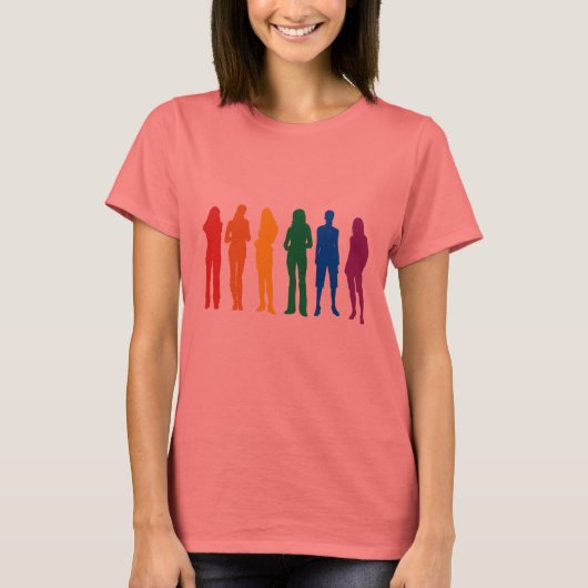 ゲイプライド(女性) Tシャツ (正面)