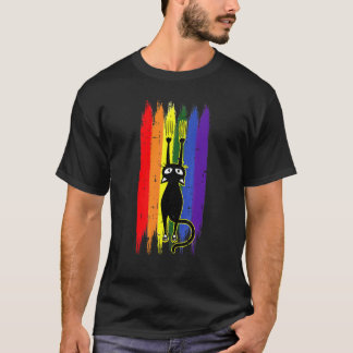 ゲイプライド 猫の引っかき キティパウ プライドLGBTQ Tシャツ