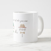 ゲイプライド、誇りを持った自分の存在であるモノグラム ジャンボコーヒーマグカップ (正面右)