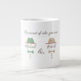 ゲイプライド、誇りを持った自分の存在であるモノグラム ジャンボコーヒーマグカップ