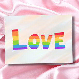 ゲイプライド LGBT レインボーフラッグ 愛は愛 LGBTQ カード
