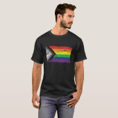 ゲイプライドLGBQレインボー国旗トランスジェンダー誇りを持ったすべて Tシャツ (正面フル)