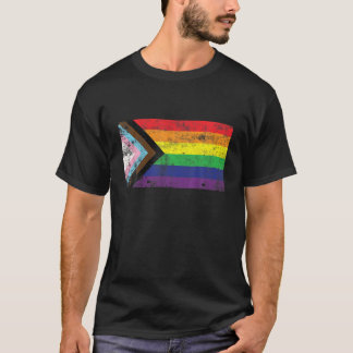 ゲイプライドLGBQレインボー国旗トランスジェンダー誇りを持ったすべて Tシャツ
