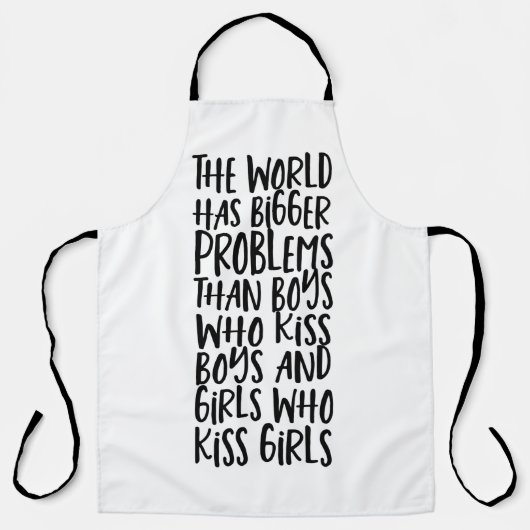 ゲイプライドLGBTの世界は大きな問題を抱えている エプロン (正面)