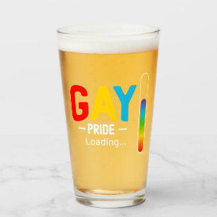 ゲイプライドLGBTトランスビール好き タンブラーグラス