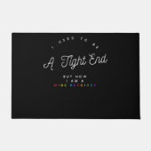 ゲイプライドLGBTフットボおもしろいール受信機クォーターバック ドアマット (正面)