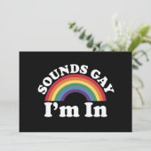 ゲイプライドLGBTレインボーってゲイだね 私も一緒 招待状 (スタンド正面)