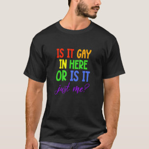 ゲイプライドLGBTレインボーはゲイか Tシャツ