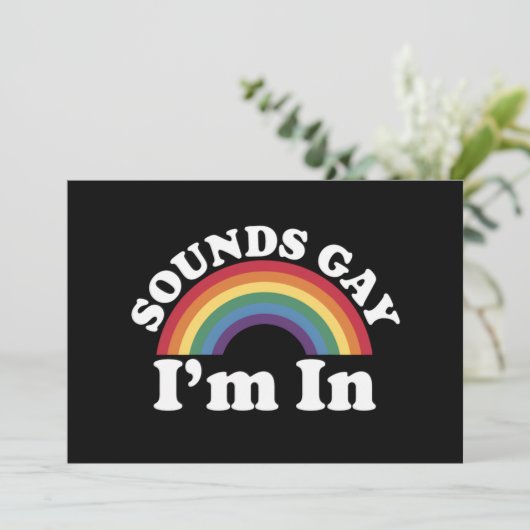 ゲイプライドLGBTレインボーサウンド ゲイだよ 私も一緒 招待状 (スタンド正面)