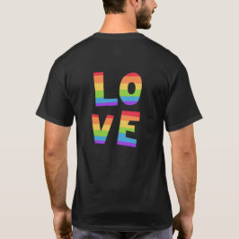 ゲイプライドLGBTレインボーフラッグ愛は愛LGBTQ Tシャツ