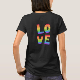 ゲイプライドLGBTレインボーフラッグ愛は愛LGBTQ Tシャツ