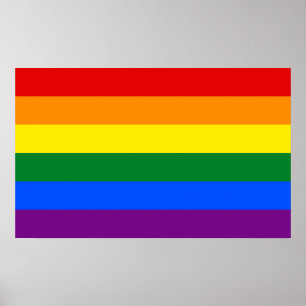 ゲイプライドLGBTレインボー国旗 ポスター