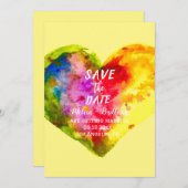 ゲイプライドLGBTレインボー結婚マリーズ 招待状 (正面/裏面)