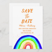 ゲイプライドLGBTレインボー結婚マリーズ 招待状 (正面/裏面)