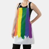 ゲイプライドLGBTレインボー絵を描 エプロン (インサイチュ)