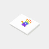 ゲイプライドLGBTレズビアンレインボー国旗 ポストイット (アングル)