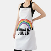 ゲイプライドLGBT Rainbow Soundsゲイ エプロン (インサイチュ)