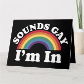 ゲイプライドLGBT Rainbow Soundsゲイ カード (正面)