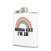 ゲイプライドLGBT Rainbow Soundsゲイ フラスク (左)