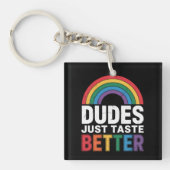 ゲイプライドLGBTQギフトより良いおもしろい味をダデス キーホルダー (正面)