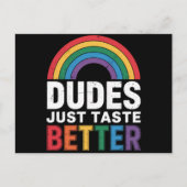 ゲイプライドLGBTQギフトより良いおもしろい味をダデス ポストカード (正面)