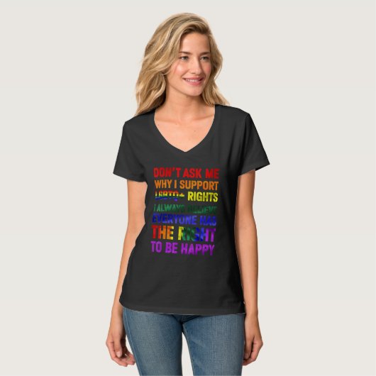 ゲイプライドLgbtqライツゲイレビトランスク Tシャツ (正面フル)