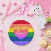 ゲイプライドLGBTQレインボープライドパーティー ペーパープレート (パーティー)