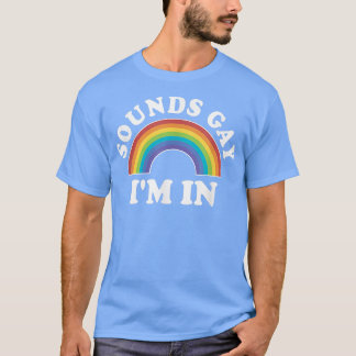 ゲイプライドSメンズLGBT Rainbow In Im Tシャツ