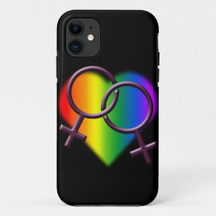 ゲイプライドSmartphoneの場合の女性の同性の例 iPhone 11 ケース