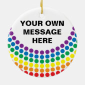 ゲイプライドTシャツ セラミックオーナメント (裏面)