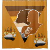 ゲイベアウルシン社会国旗/シンボル シャワーカーテン (正面)