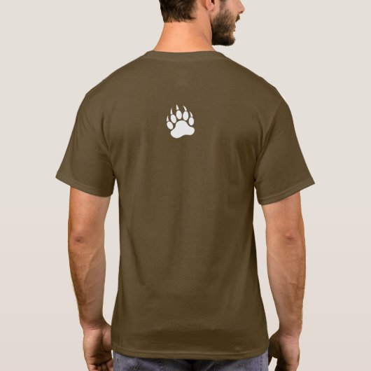 ゲイベアプライドカラーズ動揺してベア Tシャツ (裏面)