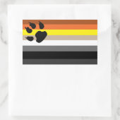 ゲイベアプライドシール。 長方形シール (バッグ)