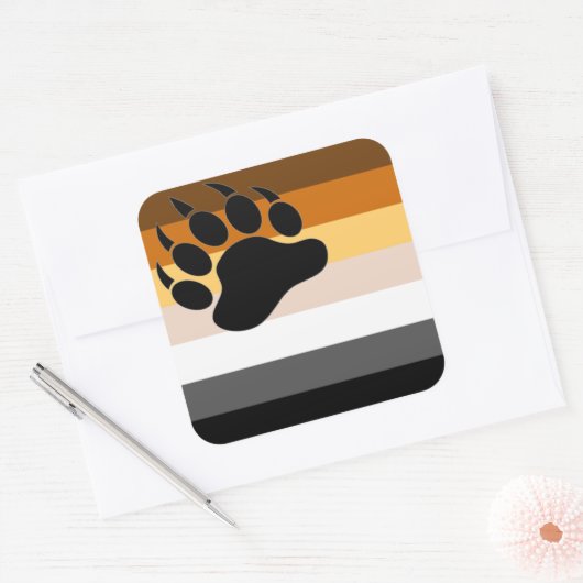 ゲイベアプライドスクエアステッカー スクエアシール (封筒)