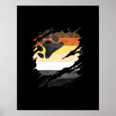 ゲイベアプライドフラグのリッピングされたリビール ポスター (正面)