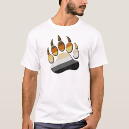 ゲイベアプライドフラグの色の付いたポーシンボル Tシャツ
