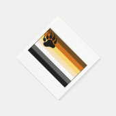 ゲイベアプライドフラグ スタンダードカクテルナプキン (角)