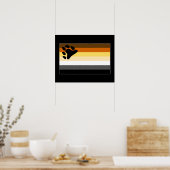 ゲイベアプライドフラグ ポスター (キッチン)