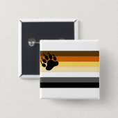 ゲイベアプライドフラグ 缶バッジ (正面&裏面)