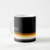 ゲイベアプライド国旗男らしWOOFとお洒落 コーヒーマグカップ (正面左)