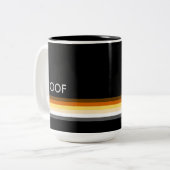 ゲイベアプライド国旗男らしWOOFとお洒落 ツートーンマグカップ (正面左)