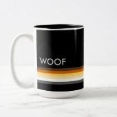 ゲイベアプライド国旗男らしWOOFとお洒落 ツートーンマグカップ (左)