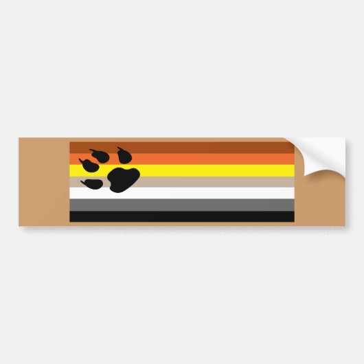 ゲイベアプライド バンパーステッカー (正面)