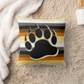 ゲイベアークローブB&W 3Dエフェクトベアープライドカラー クッション (ブランケット)