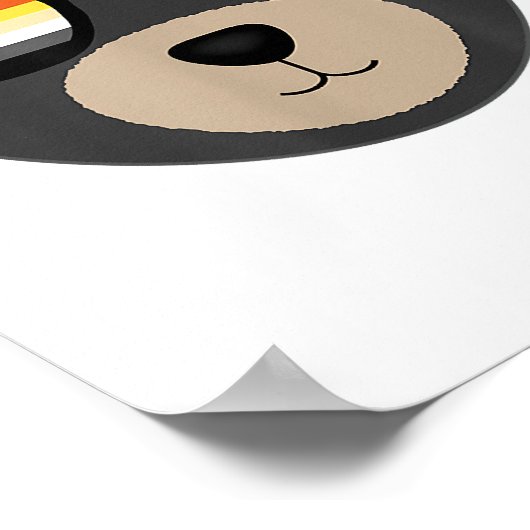 ゲイベアーサングラスロゴ ポスター (角)