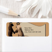 ゲイベア結婚ーまたは式差出人住所ラベル ラベル (インサイチュ)