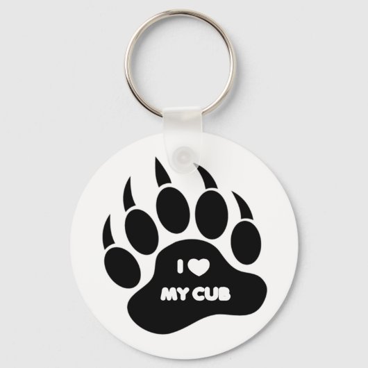 ゲイベアIハートマイクブベアポー キーホルダー (正面)