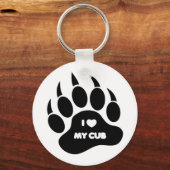 ゲイベアIハートマイクブベアポー キーホルダー (正面)