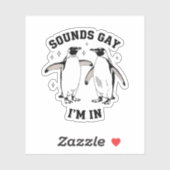 ゲイペンギンサウンドゲイ私はヴィンテージ同性愛者Lgbtqにいる シール (シート)