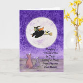 ゲイマイ2パパハロウィーンユーモアを超えてマイル カード (黄色い花)